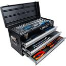 Elektriker-Metall-Werkzeugkoffer, 3 Schubladen, mit 147...