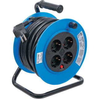 Kabeltrommel 3x1,5 mm² 4 Steckdosen IP 20 3000 W