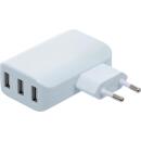 Universal USB-Ladegerät, 3 USB-Ports, max 3.4 A...