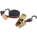 Knarren-Spannband, mit 2 schweren Haken, 5 m x 24 mm