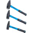 Schlosserhammer-Satz, Fiberglasstiel, DIN 1041, 300 / 500...