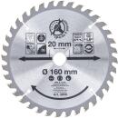 Hartmetall-Kreissägeblatt, Ø 160 x 20 x 2,4...