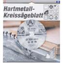 Hartmetall-Kreissägeblatt, Ø 300 x 30 x 3,2 mm, 30 Zähne