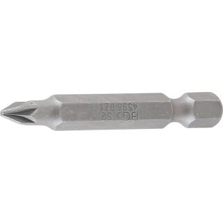 Bit, Länge 50 mm, Antrieb Außensechskant 6,3 mm (1/4 Zoll), Kreuzschlitz PZ1