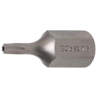 Bit Antrieb Außensechskant 10 mm (3/8 Zoll) T-Profil (für Torx) mit Bohrung