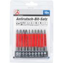 Antirutsch-Bit-Satz, magnetisch, 70 mm, 10-tlg.