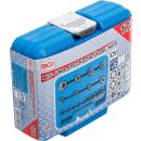 Bit- und Steckschlüssel-Satz, E-Profil / T-Profil (für Torx), 17-tlg.