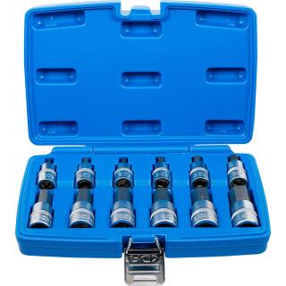 Bit-Einsatz-Satz, Antrieb Innenvierkant 12,5 mm (1/2 Zoll), Innensechskant 5 - 22 mm, 12-tlg.