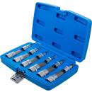 Bit-Einsatz-Satz, Antrieb Innenvierkant 12,5 mm (1/2 Zoll), Innensechskant 5 - 22 mm, 12-tlg.