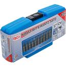 Kraft-Bit-Einsatz-Satz, Antrieb Innenvierkant 12,5 mm (1/2 Zoll), T-Profil (für Torx) T20 - T70, 10-tlg.