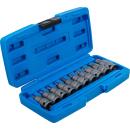 Kraft-Bit-Einsatz-Satz, Antrieb Innenvierkant 12,5 mm (1/2 Zoll), T-Profil (für Torx) T20 - T70, 10-tlg.