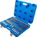 Bit-Einsatz-Satz, Antrieb Innenvierkant 12,5 mm (1/2 Zoll), T-Profil (für Torx), 32-tlg.