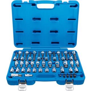 Bit-Einsatz-Satz, Antrieb Innenvierkant 12,5 mm (1/2 Zoll), Außensechskant 8 mm (5/16 Zoll), 49-tlg.