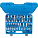 Bit-Einsatz-Satz, Antrieb Innenvierkant 12,5 mm (1/2 Zoll), Außensechskant 8 mm (5/16 Zoll), 49-tlg.