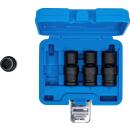 Kraft-Kugelgelenk-Einsatz-Satz, Antrieb Innenvierkant 12,5 mm (1/2 Zoll), 4-tlg.