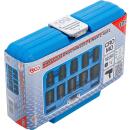 Kraft-Steckschlüssel-Einsatz-Satz Sechskant, Antrieb Innenvierkant 12,5 mm (1/2 Zoll), SW 10 - 24 mm, 10-tlg.
