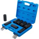 Kraft-Steckschlüssel-Einsatz-Satz, extra tief, Antrieb Innenvierkant 20 mm (3/4 Zoll), SW 22 - 38 mm, 8-tlg.