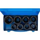 Kraft-Steckschlüssel-Einsatz-Satz Sechskant, Antrieb Innenvierkant 25 mm (1 Zoll), SW 27 - 50 mm, 8-tlg.