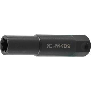 Steckschlüssel-Einsatz E-Profil extra lang Antrieb Außensechskant 22 mm