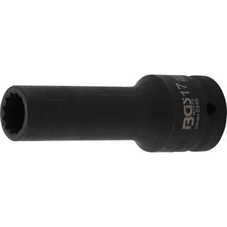 Kraft-Steckschlüssel-Einsatz Zwölfkant tief Antrieb Innenvierkant 20 mm (3/4 Zoll)