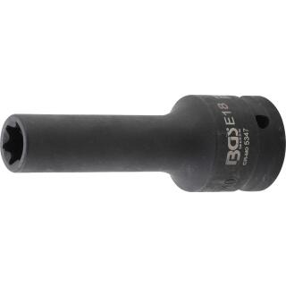 Kraft-Steckschlüssel-Einsatz E-Profil tief Antrieb Innenvierkant 20 mm (3/4 Zoll)