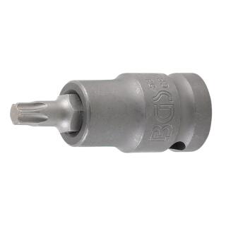Kraft-Bit-Einsatz, Länge 55 mm, Antrieb Innenvierkant 12,5 mm (1/2 Zoll), T-Profil (für Torx) T40