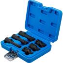 Kraft-Bit-Einsatz-Satz, Antrieb Innenvierkant 12,5 mm (1/2 Zoll), Innenvielzahn (für XZN) M14 - M18, 6-tlg.