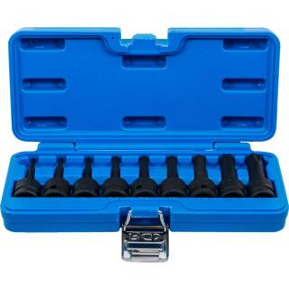 Kraft-Bit-Einsatz-Satz, Antrieb Innenvierkant 12,5 mm (1/2 Zoll), T-Profil (für Torx) T20 - T70, 9-tlg.