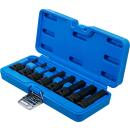 Kraft-Bit-Einsatz-Satz, Antrieb innenvierkant 12,5 mm (1/2 Zoll), Innensechskant 5 - 19 mm, 8-tlg.