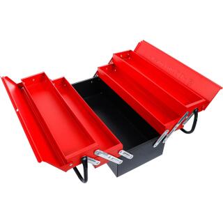 Produktbild von Dönges Werkzeugkoffer Aus Metall – 21 Liter, Leer, 6 Fächer – 530x200x200 Mm