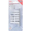 Steckschlüssel-Einsatz-Satz E-Profil, tief, Antrieb innenvierkant 6,3 mm (1/4 Zoll), SW E4 - E10, 6-tlg.