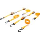 Knarren-Spannband-Satz, mit schweren Haken, 5 m x 25 mm,...