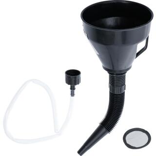 Öl-Einfülltrichter-Satz, mit flexiblem Rohr und Schlauch, Ø 135 mm, 3-tlg.
