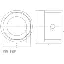 Nabenmuttern-Schlüssel, Achtkant, für R.O.R. Anhänger, SW 127 mm