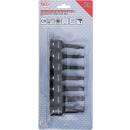 Schraubenausdreher-Satz, Antrieb Innenvierkant 12,5 mm (1/2 Zoll), für defekten Innensechskant 4 - 12 mm, 7-tlg.