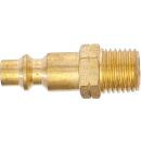 Druckluft-Stecknippel, 6,3 mm (1/4 Zoll) Außengewinde, USA / Frankreich
