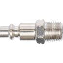 Druckluft-Stecknippel, 6,3 mm (1/4 Zoll) Außengewinde, USA / Frankreich