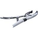 Gripzange, 4-fache Schnelljustierung, tiefgekröpfte Unterbacke, französischer Typ, 250 mm