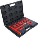 VDE-Bit-Einsatz-Satz, Antrieb Innenvierkant 12,5 mm (1/2 Zoll), T-Profil (für Torx) T20 - T55, 10-tlg.