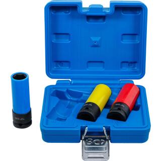 Kraft-Schoneinsatz-Satz, Antrieb innenvierkant 12,5 mm (1/2 Zoll), SW 17 / 19 / 21 mm, 3-tlg.