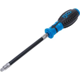 Schraubendreher mit flexiblem Rundgriff, Außenvierkant 6,3 mm (1/4 Zoll)