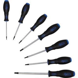 Schraubendreher-Satz, T-Profil (für Torx), T10 - T40, 7-tlg.