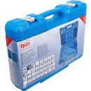 Werkzeugsortiment, 6,3 mm (1/4 Zoll) + 12,5 mm (1/2 Zoll), E-Profil / T-Profil (für Torx), 84-tlg.