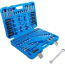 Werkzeugsortiment, 6,3 mm (1/4 Zoll) + 12,5 mm (1/2 Zoll), E-Profil / T-Profil (für Torx), 84-tlg.