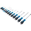 Schraubendreher-Satz, mit 6,3 mm (1/4 Zoll) Innenvierkant, 12-tlg.