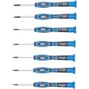 Präzisions-Schraubendreher-Satz, T-Profil (für Torx), 7-tlg.