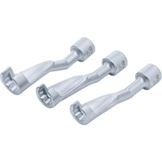 Leitungsschlüssel-Satz, offen, Antrieb Innenvierkant 12,5 mm (1/2 Zoll), SW 14 - 17 - 19 mm