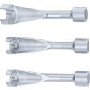 Leitungsschlüssel-Satz, offen, Antrieb Innenvierkant 12,5 mm (1/2 Zoll), SW 14 - 17 - 19 mm