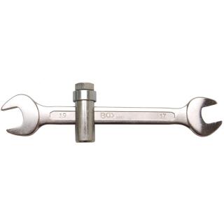 Sanitärschlüssel, mit Schiebestück M10, SW 17x19 mm