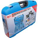 Steckschlüssel-Satz Wellenprofil, Antrieb 6,3 mm (1/4 Zoll) / 10 mm (3/8 Zoll) / 12,5 mm (1/2 Zoll), 218-tlg.